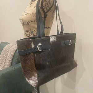 NWOT Genuine cowhide & leather bag